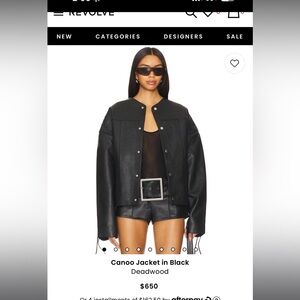 Deadwood Canoo Jacket BNWT SZ 34 (US S)